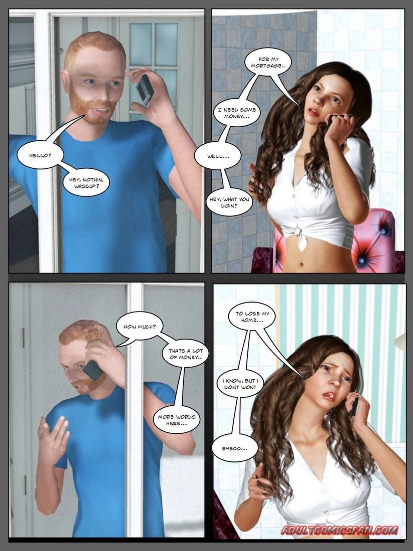 The woman gazes behind with a knowing smile.