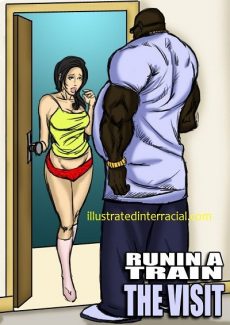 Runin A Train Visit- illustrated interracial1
