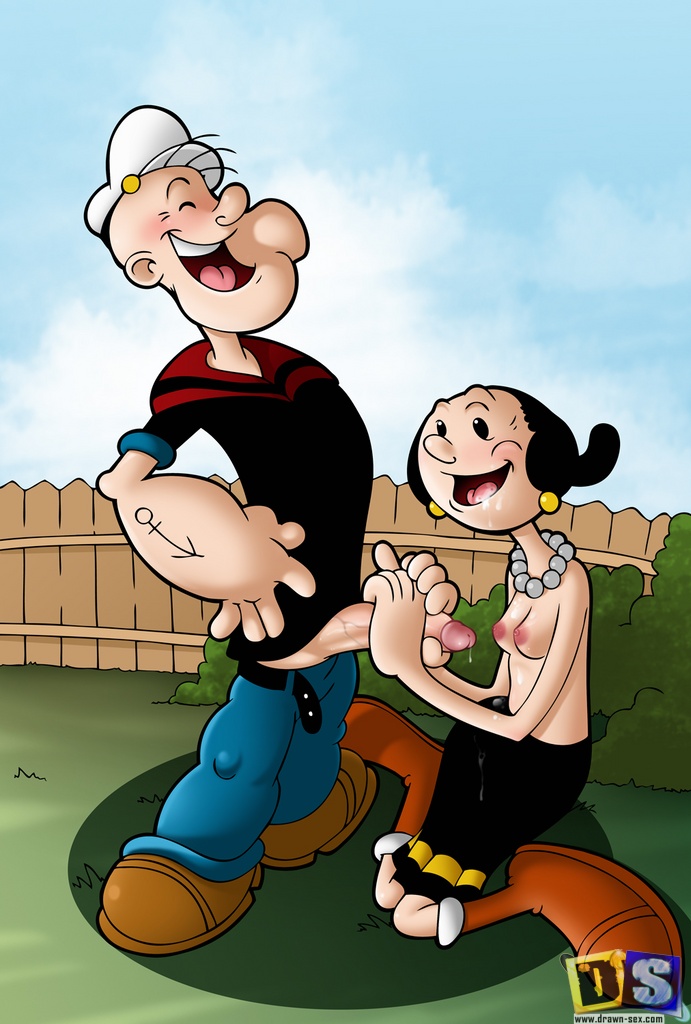 Popeye and Olive Oyl.