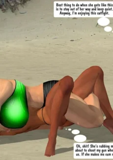 Catfight at Beach015