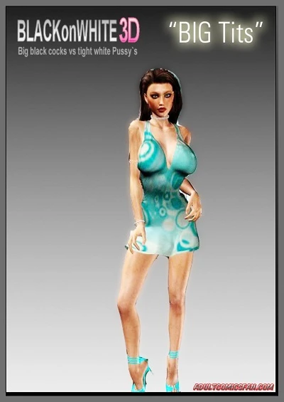 Big Tits- BlackonWhite3D