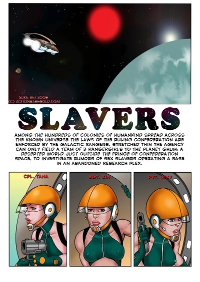 Slavers Action Babe Gold Si Fi Fiction
