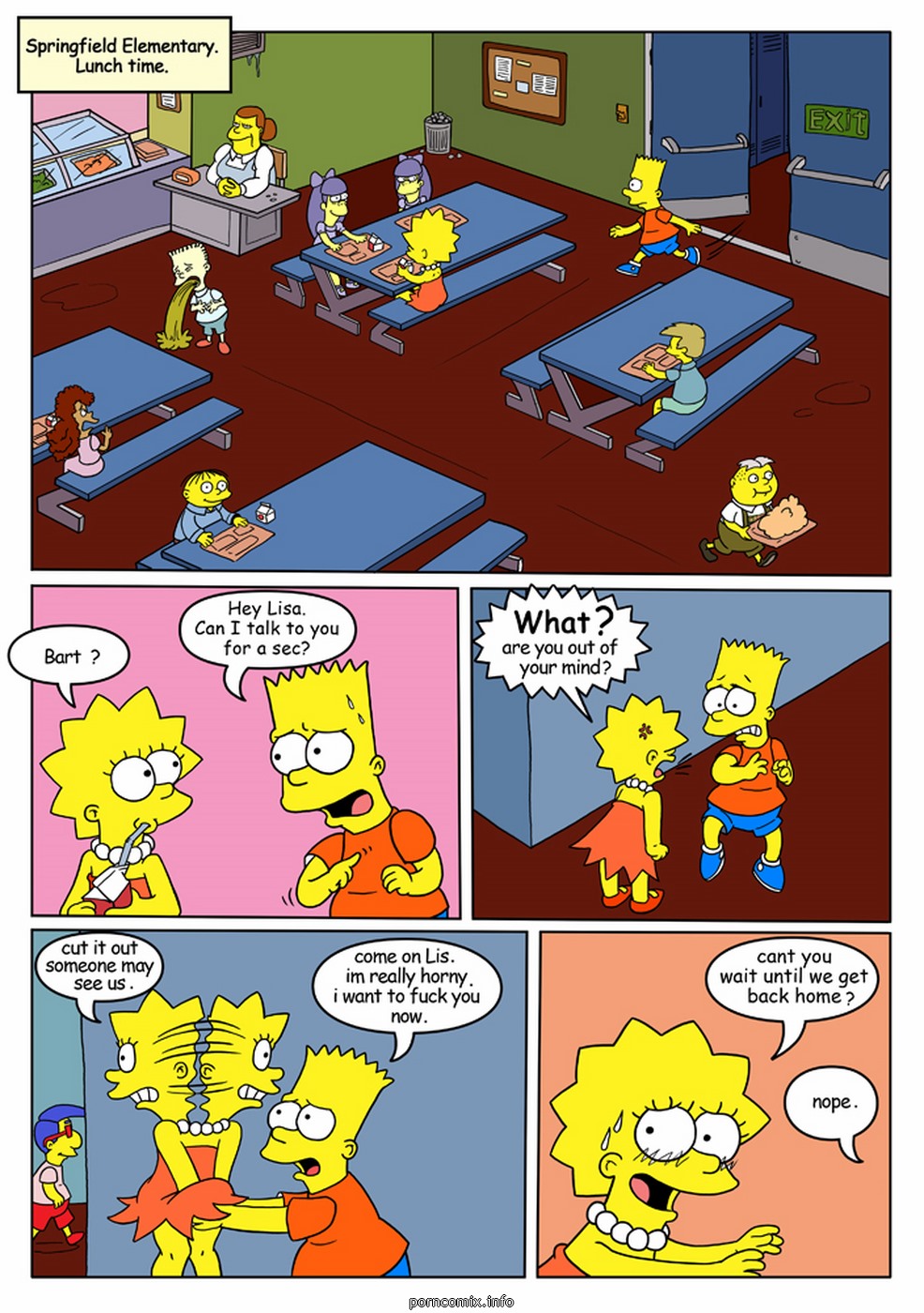 The simpsons busted porn comic