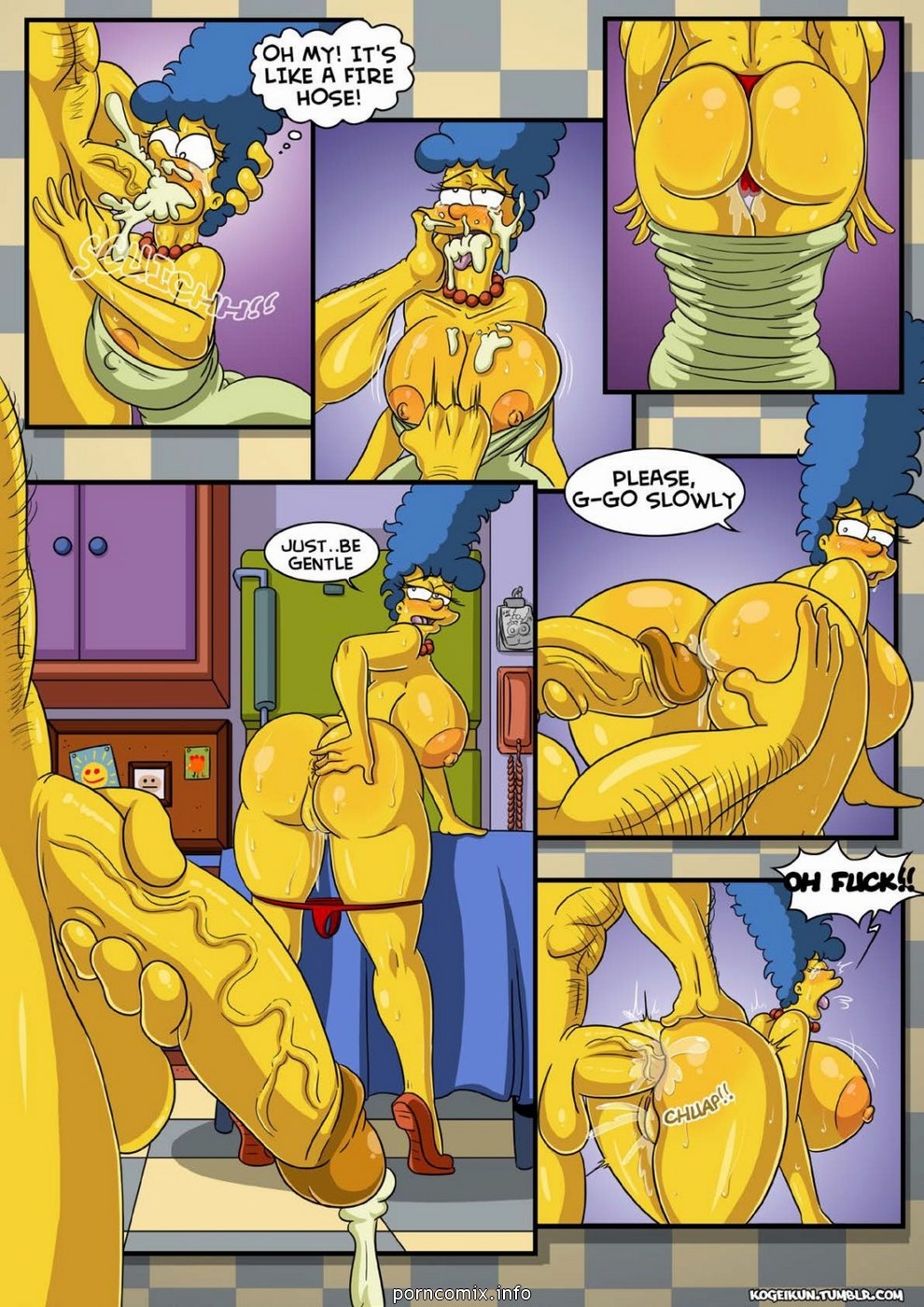 Marge simpson hentai comics фото 12