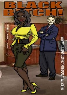 Black Bitch- illustrated interracial1