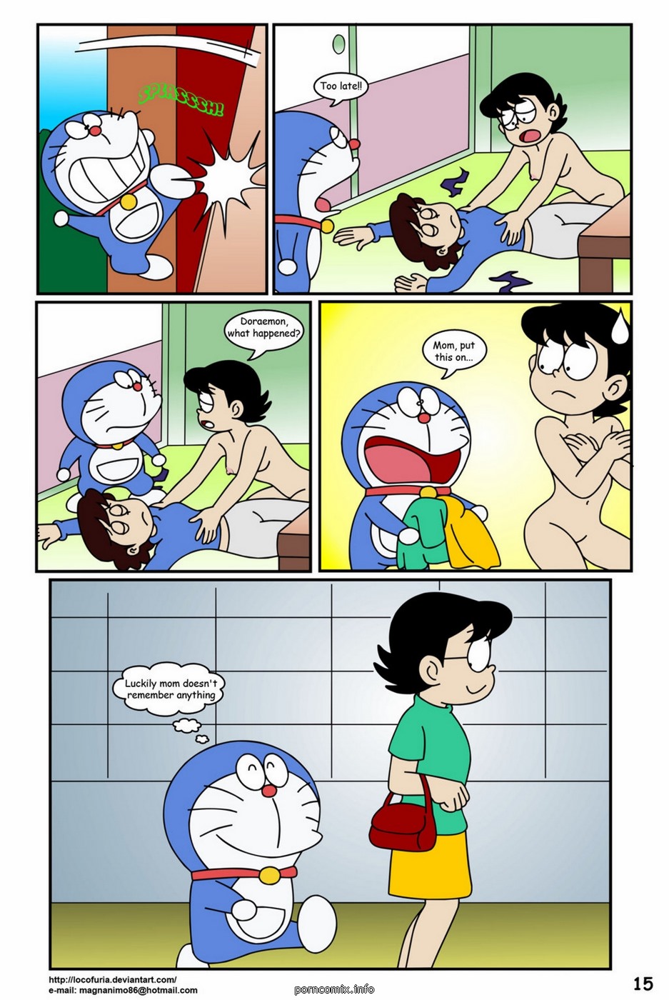 Doraemon hentai comic фото 18