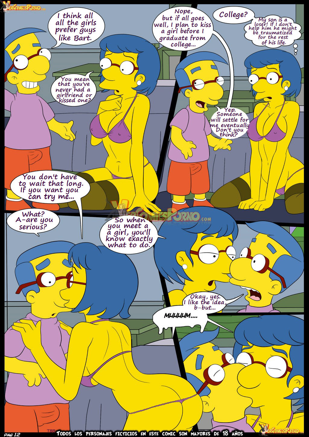 Learning with Mom- The Simpsons | 18+ Porn Comics