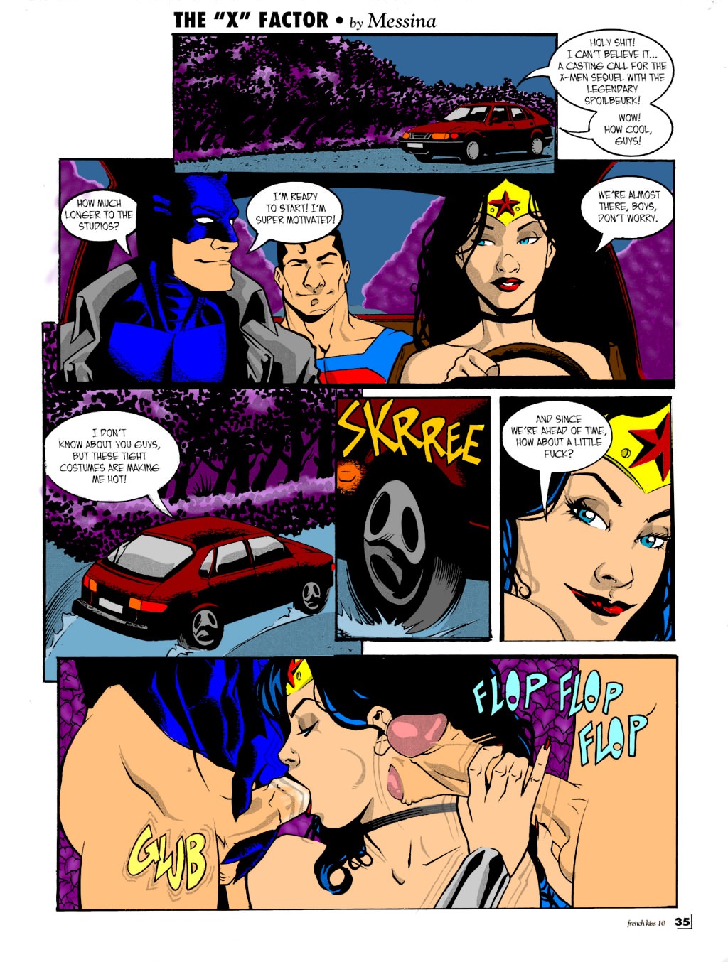Wonder eoman and superman porn comics