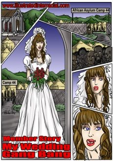 My Wedding GangBang- illustrated interracial1