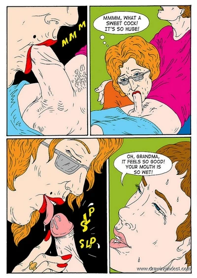 Granny caches her grandson at viewing porno
