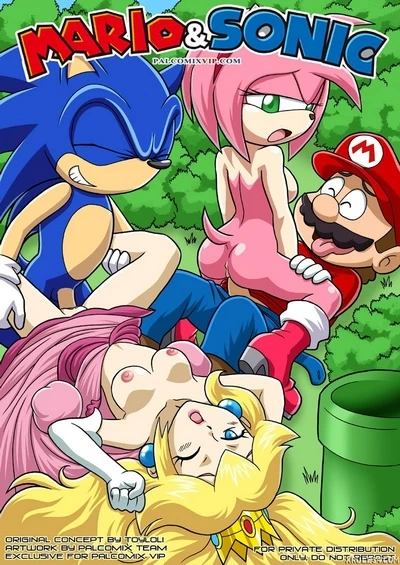 Mario and Sonic- Palcomix