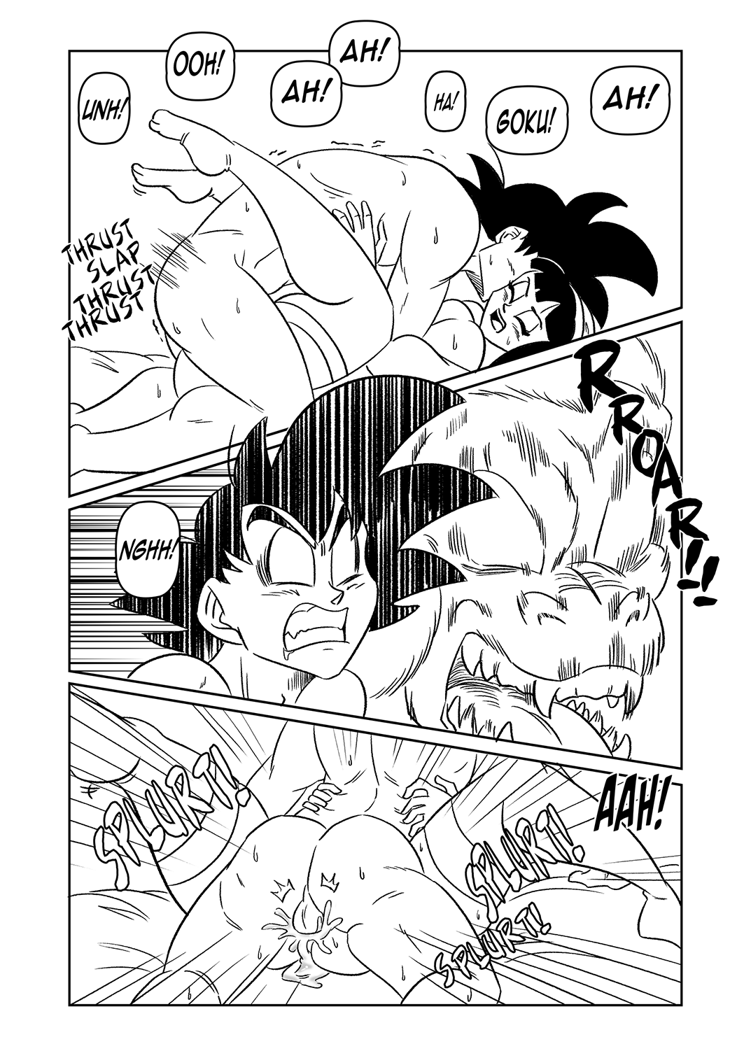 Goku + Chichi Wedding Night (Dragon Ball) | 18+ Porn Comics