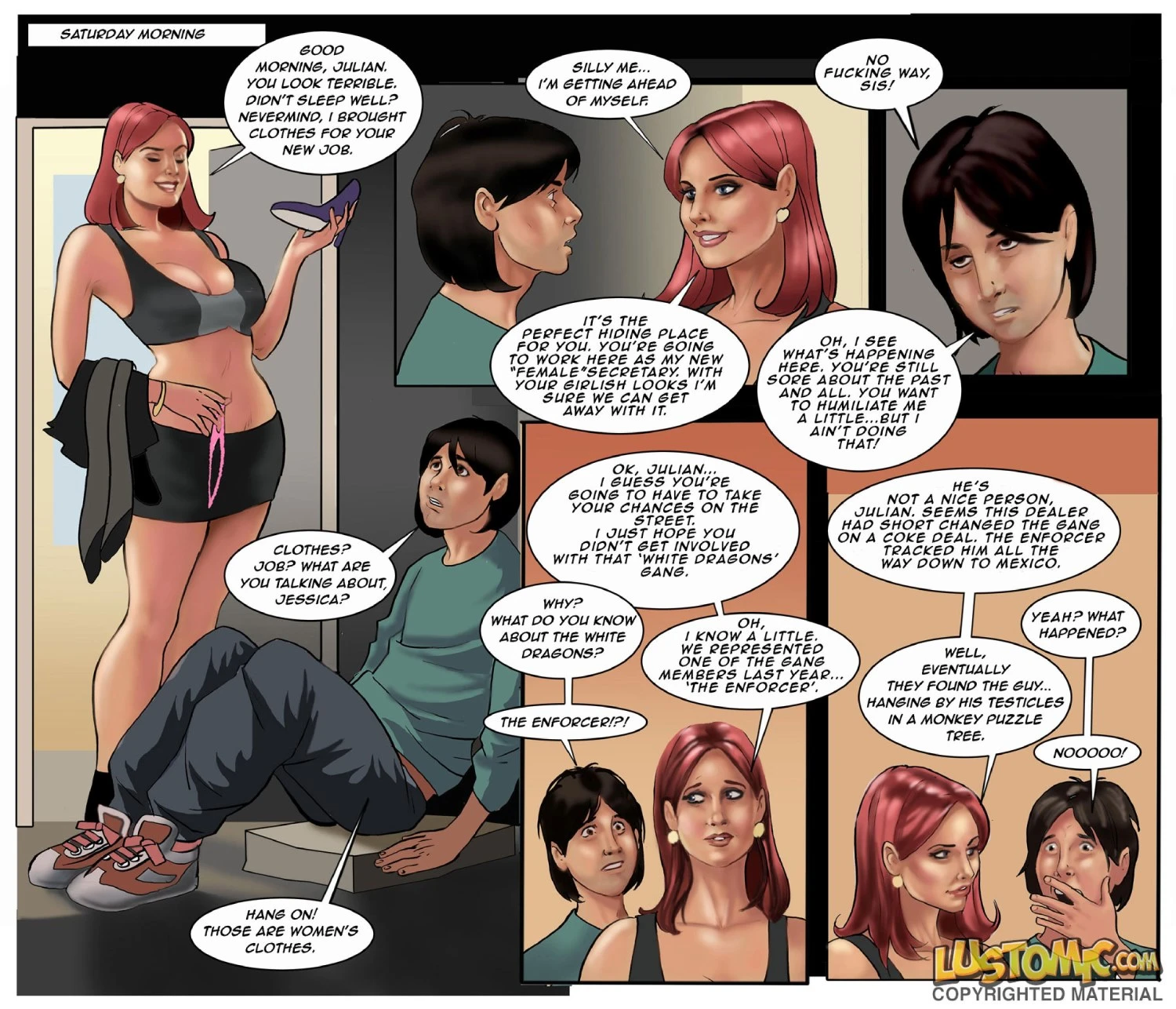 The sissy secretary’s readinessA sissy secretary at workThe devoted sissy secretary