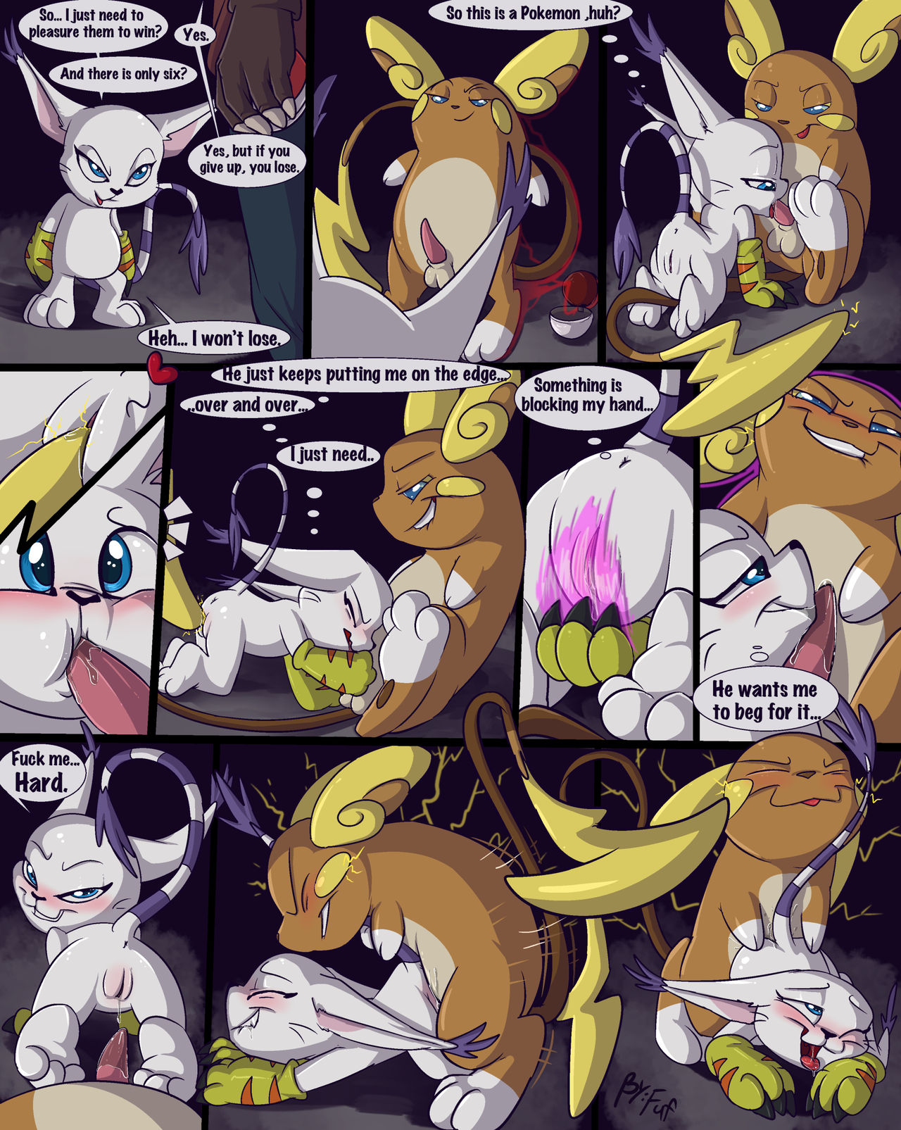 Testing Your Limits (Digimon, Pokemon) | 18+ Porn Comics