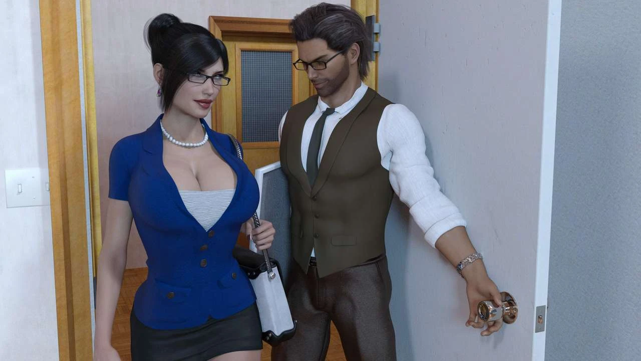 A male teacher with a surprised expression during the sex education class