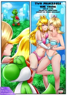Two Princesses One Yoshi - Super Mario Bros. Two Princesses One Yoshi – Super Mario Bros.