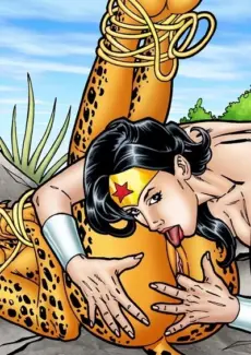 Wonder Woman and Cheetah Lesbian sex (JLA) Wonder Woman and Cheetah Lesbian sex