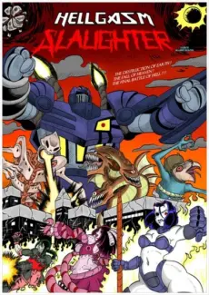 Hellgasm Slaughter- blue striker Blue Striker- Hellgasm Slaughter- cover