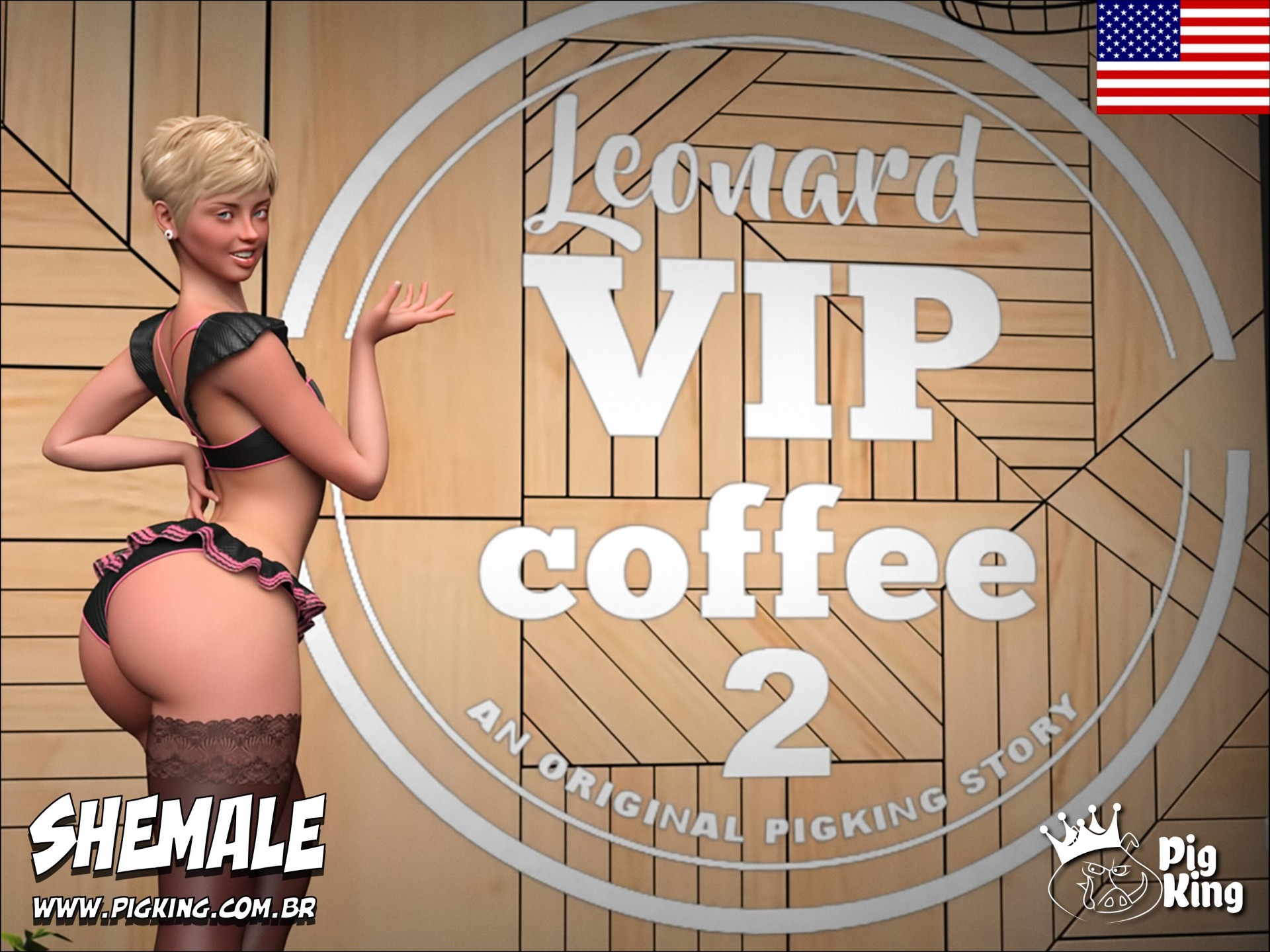 Leonard VIP Coffee 2 - Pig King Shemale | 18+ Porn Comics