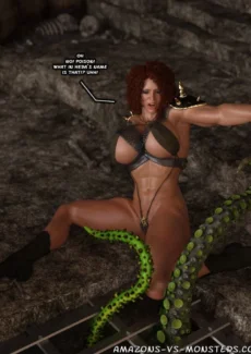Amazons-Vs-Monsters – Red Sanya – The Wizards Dungeon (8)
