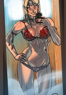Mila in the Shower010