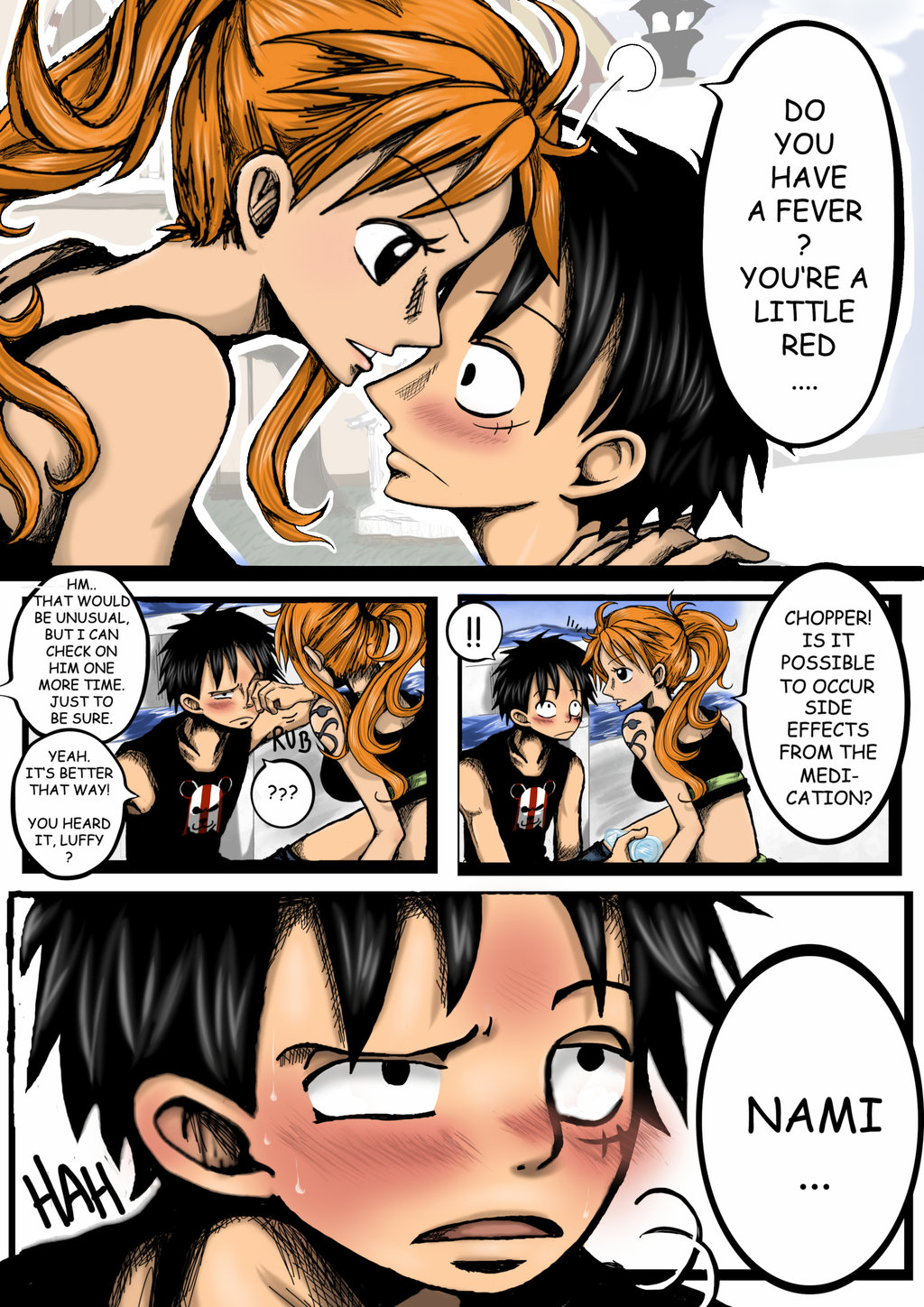 Luffy and nami porn comic