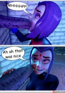 Teen Titans- Raven and Starfire and The alien gloryhole (10)