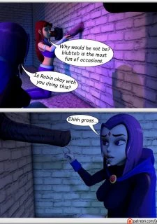 Teen Titans- Raven and Starfire and The alien gloryhole (4)