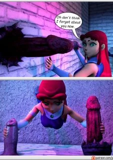 Teen Titans- Raven and Starfire and The alien gloryhole (6)