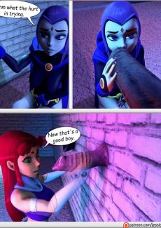 Teen Titans- Raven and Starfire and The alien gloryhole- info
