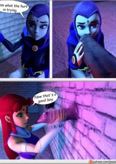 Raven, Starfire and The Alien Gloryhole- Teen Titans Teen Titans- Raven and Starfire and The alien gloryhole- info