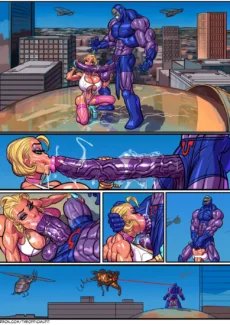 The Pit- Power Girl vs Darkseid (8)
