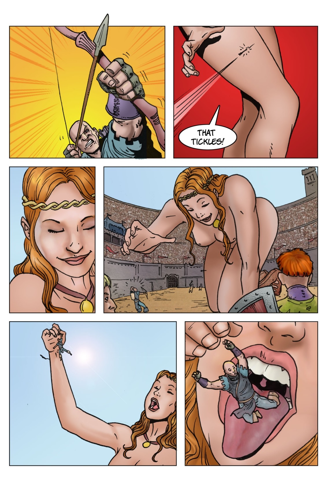 Giantess adult comic