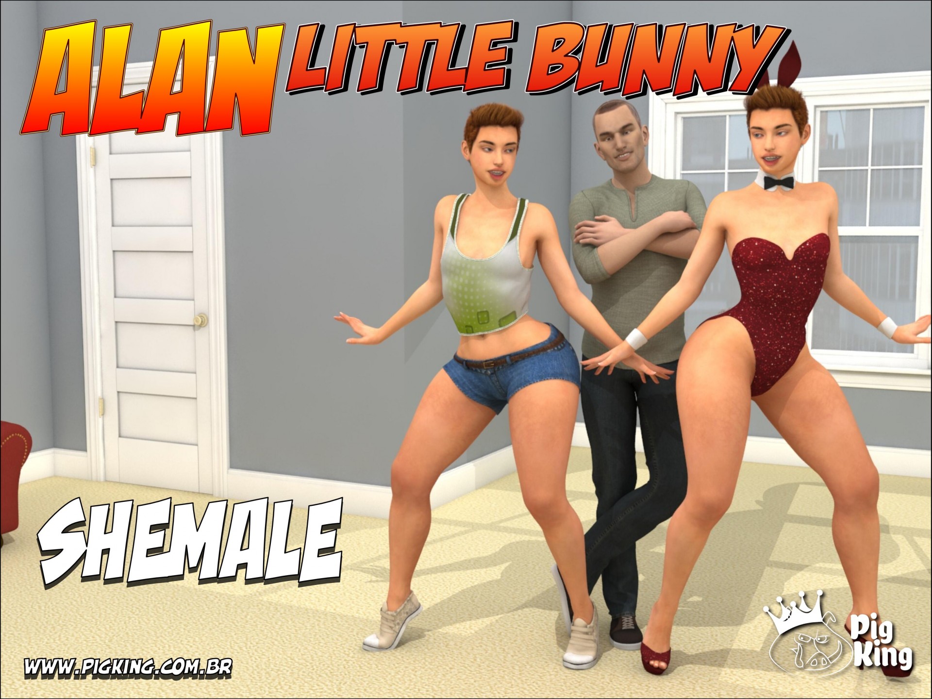 Alan Little Bunny - PigKing Shemale | 18+ Porn Comics