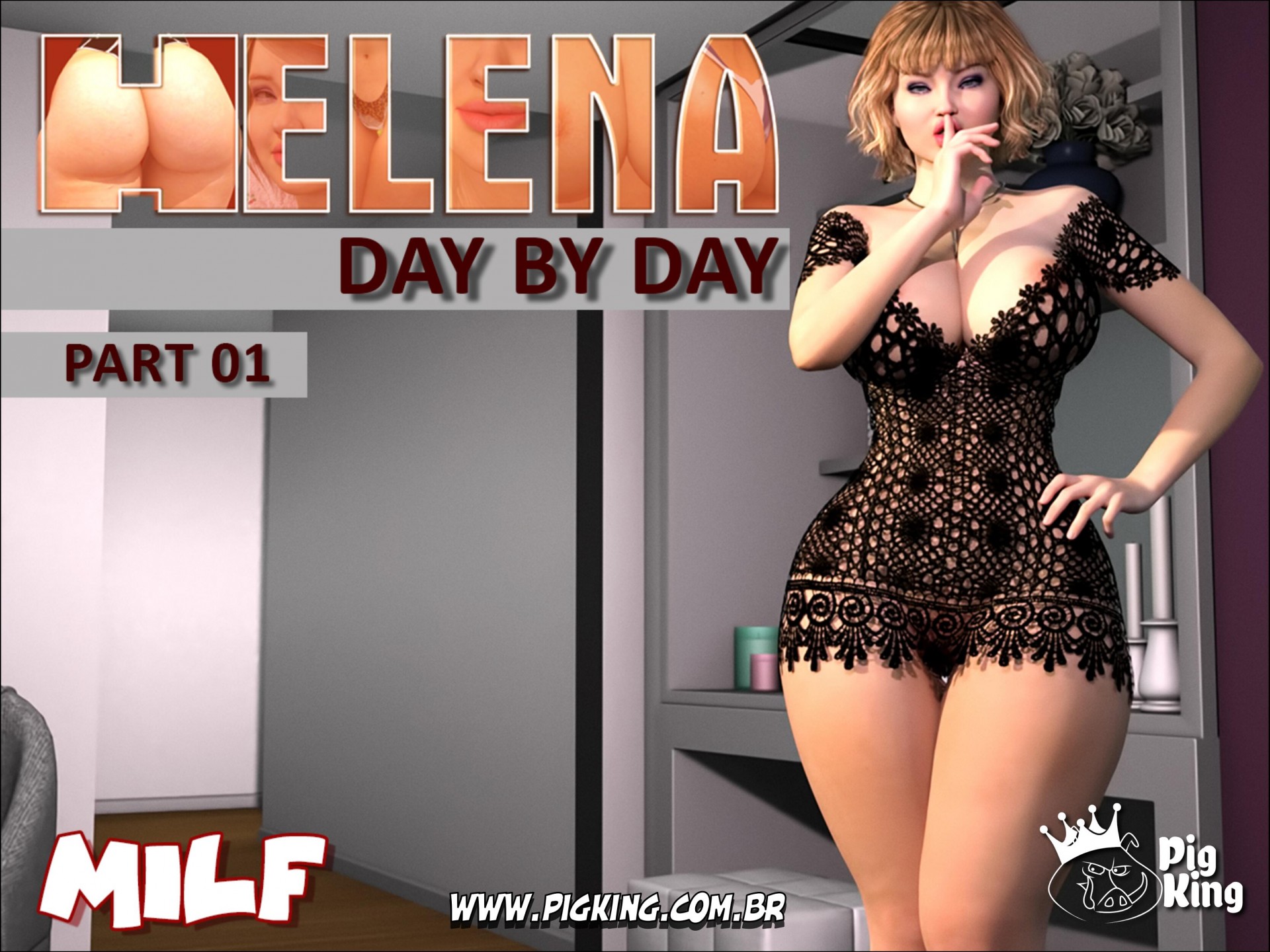 Helena - Day By Day (PigKing Milf) | 18+ Porn Comics