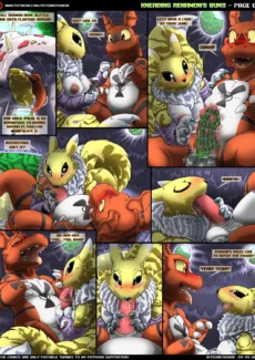 Kitsune Youkai- Kneading Renamon’s Buns 06