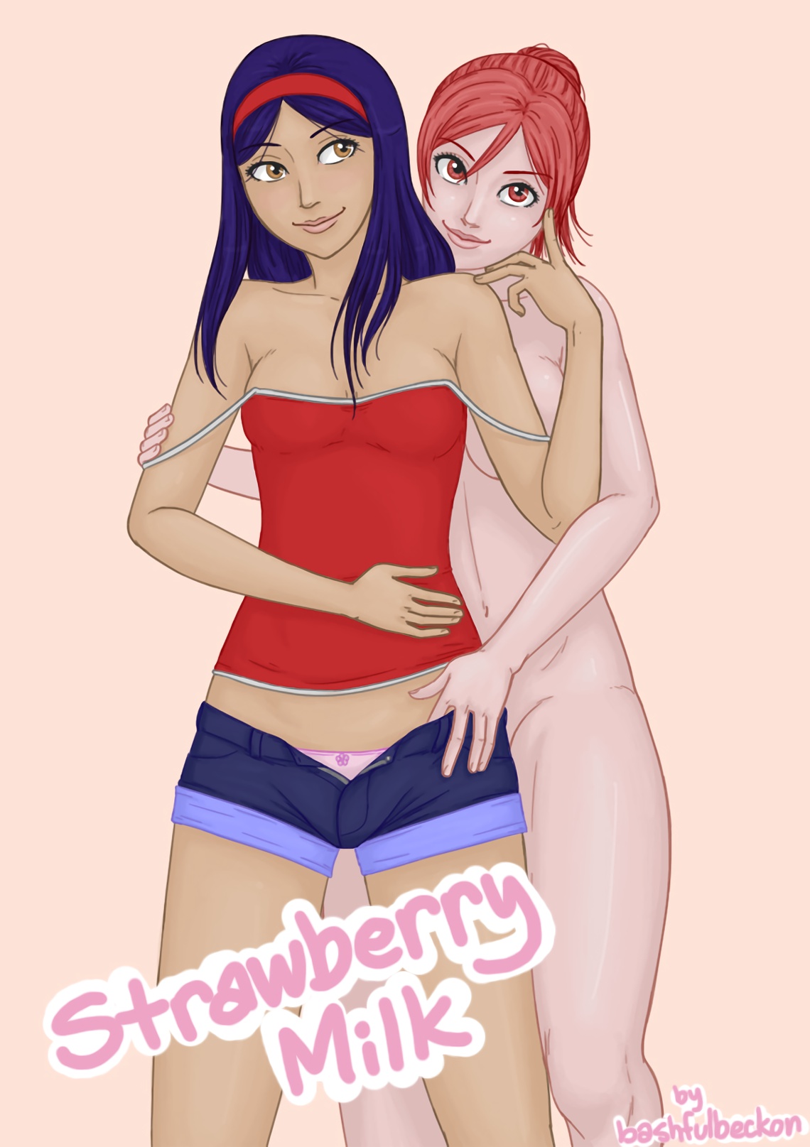 Strawberry milk naked