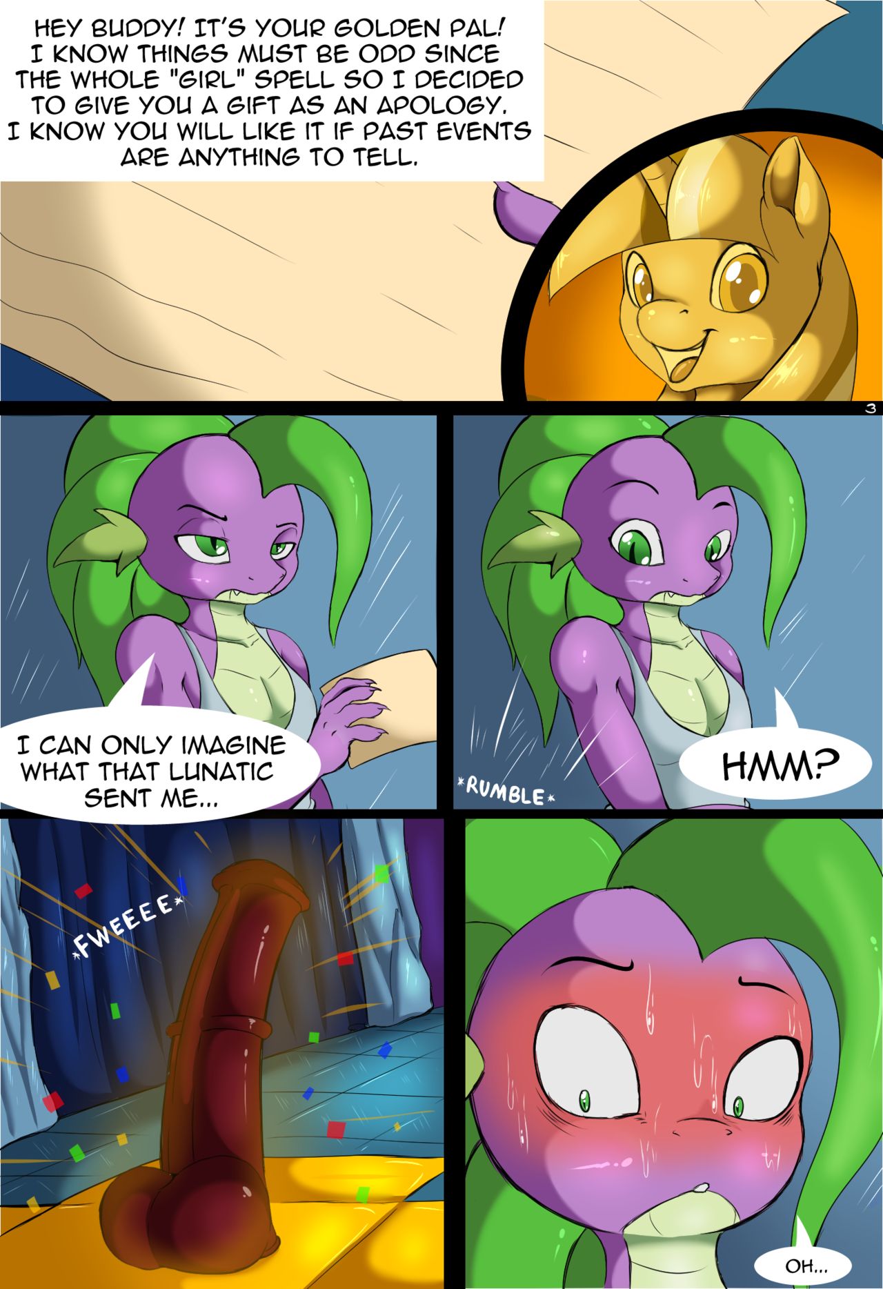 Temptation Short- Spike - Suirano (My Little Pony) | 18+ Porn Comics