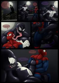 Venom x spiderman on roof Venom x spiderman on roof- info