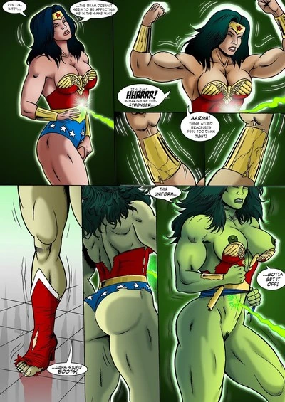 Super Girl and Wonder Woman get Gamma- Manic