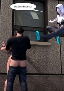 Megaparodies- Spider Gwen X Rhino013