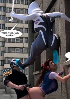 Megaparodies- Spider Gwen X Rhino014