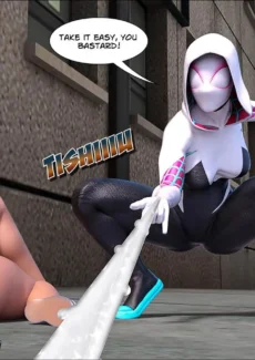 Megaparodies- Spider Gwen X Rhino015
