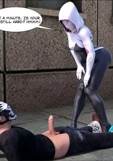 Megaparodies- Spider Gwen X Rhino021