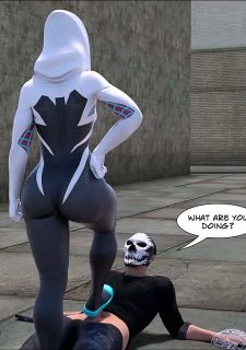 Megaparodies- Spider Gwen X Rhino023