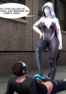 Megaparodies- Spider Gwen X Rhino024