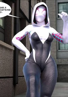 Megaparodies- Spider Gwen X Rhino025
