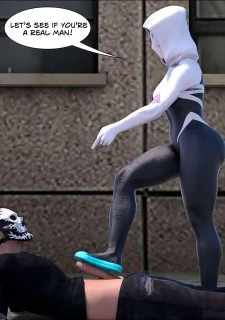 Megaparodies- Spider Gwen X Rhino026