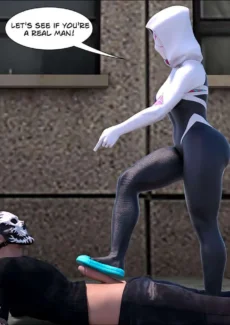 Megaparodies- Spider Gwen X Rhino026