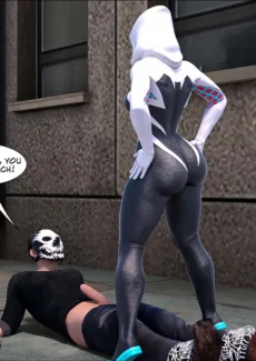 Megaparodies- Spider Gwen X Rhino027